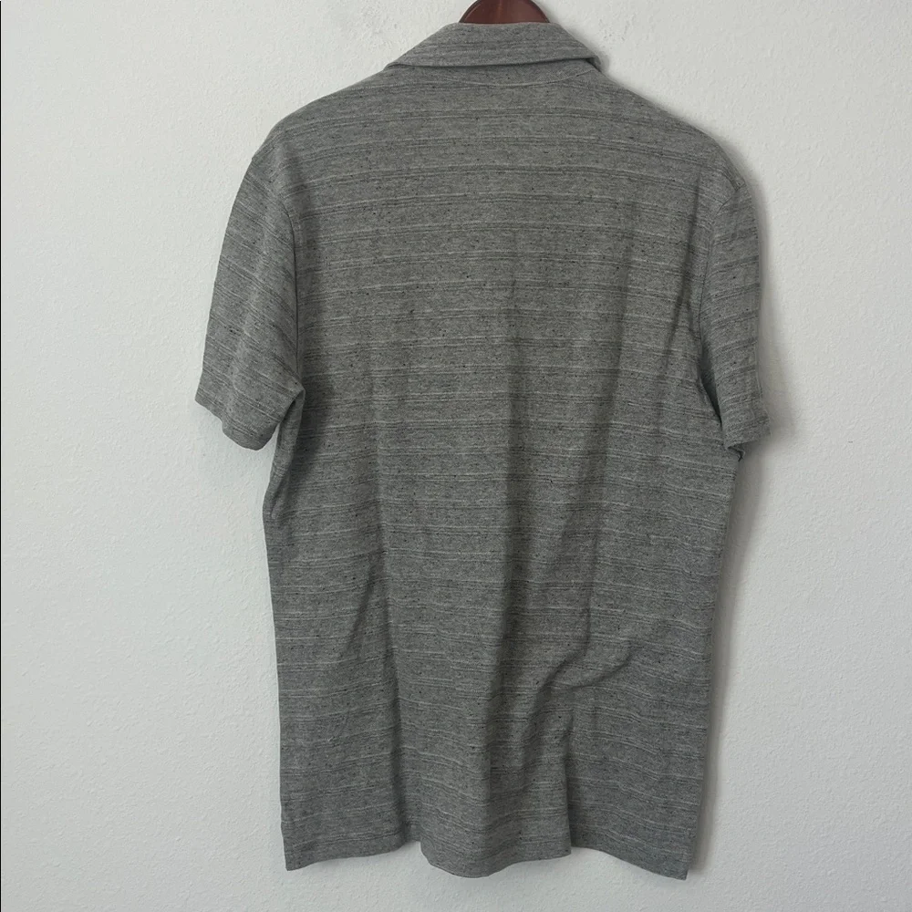 BANANA REPUBLIC Gray Short Sleeve Polo Shirt